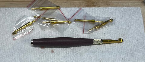 CROCHET HOOK PURPLE HEART