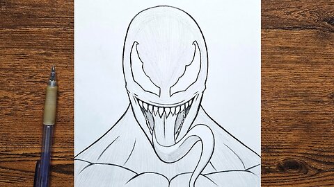 How to draw Venom step by step | Venom The Last Dance | easy drawing tutorial