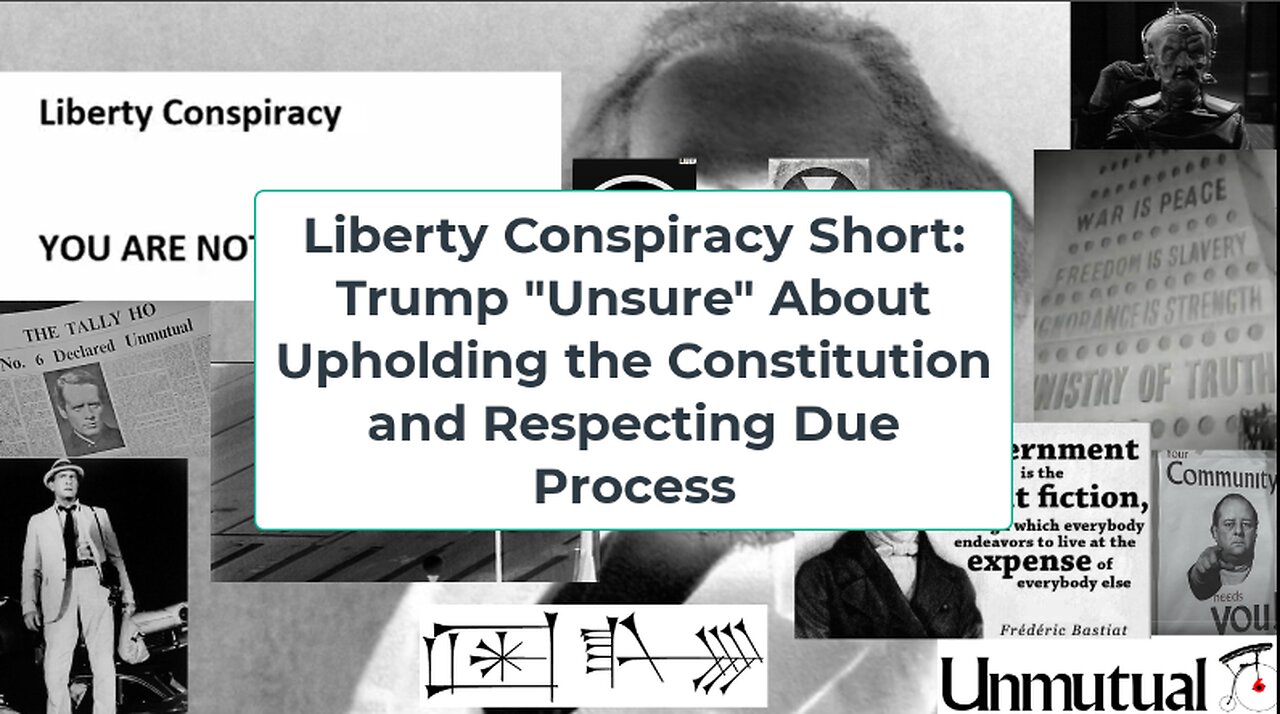 Liberty Conspiracy Short: Trump "Doesn't Know" About Upholding Constitution