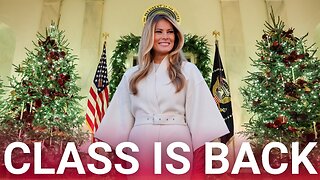 Melania Trump- White House Christmas Decor- Sky News 12 1 2025
