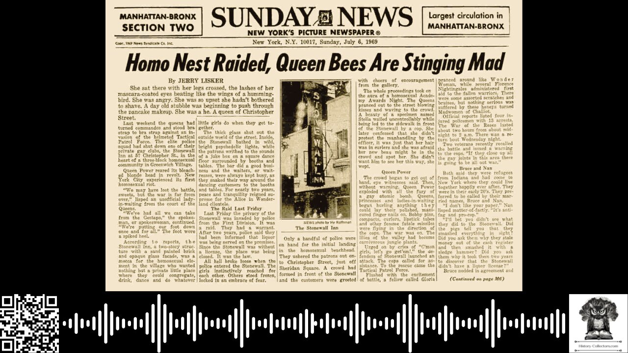 #OnThisDate June 28, 1969: Pride Ignited