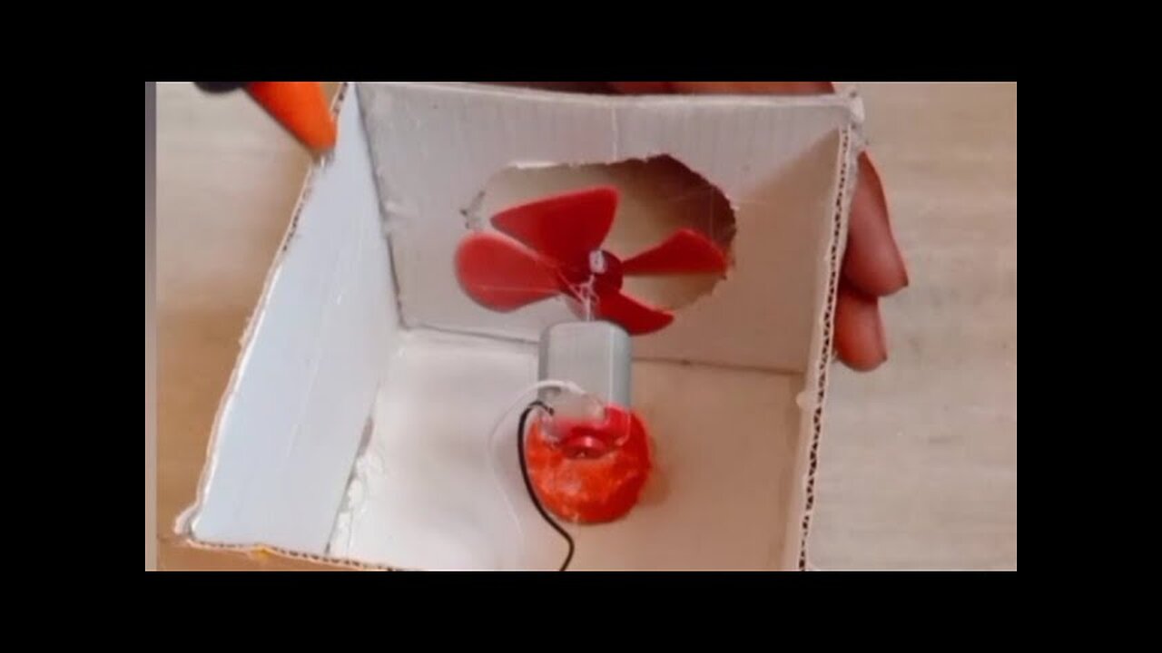 how to make cardboard fan