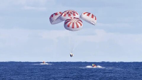 SpaceX Axiom 4 Dragon Return Splashdown 7-15-25