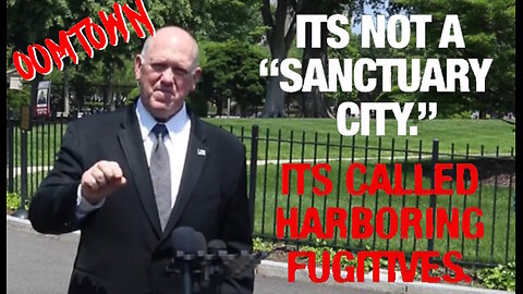 Badge, Handcuffs - No more Games. Empowered Border Czar Homan wrecks Dem Pro-Terrorist Plots