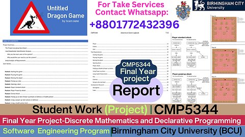 Client Work (Project)|CMP5344 Final Year Project Adventure Game Report| Birmingham City University