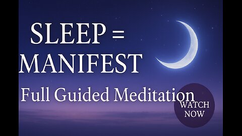 Manifest While You Sleep 💤 Attract Abundance & Your Dream Life #SleepMeditation #AbundanceMindset
