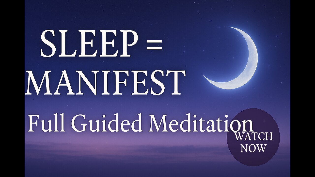 Manifest While You Sleep 💤 Attract Abundance & Your Dream Life #SleepMeditation #AbundanceMindset