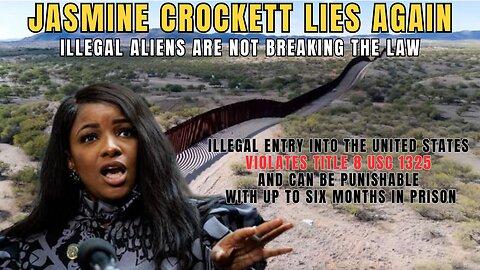 Jasmine Crockett Caught LYING AGAIN this time IMMIGRATION