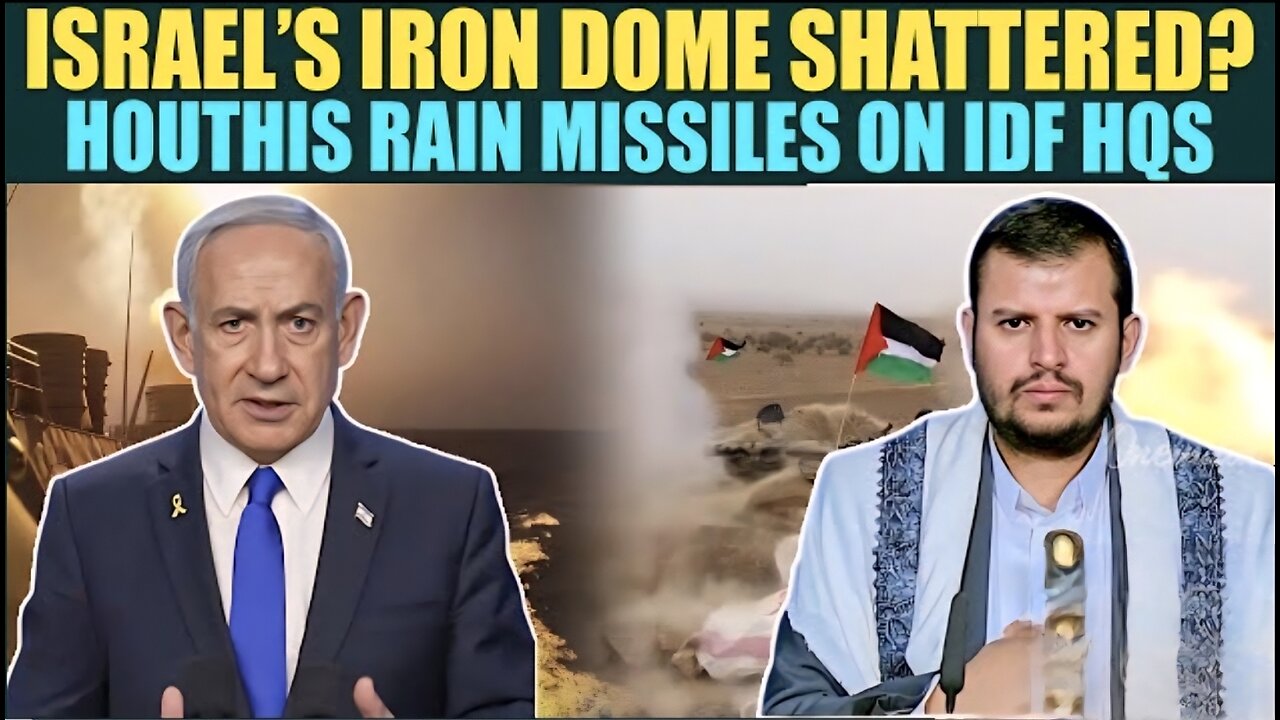 Houthis BOMB IDF HQs in Tel Aviv BREAKING: Houthis Sammad-4 Drones, Yafa Missiles Pound Israel