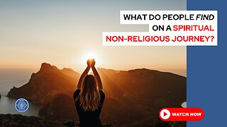 What do people find on a spiritual, non-religious journey?