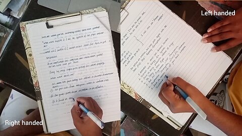 Left Hand vs Right Hand – Can You Guess Which is Better? ✍️
