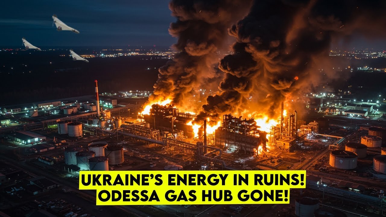 Russia Obliterates Vital Gas Hub—Odessa Border Engulfed in Flames!