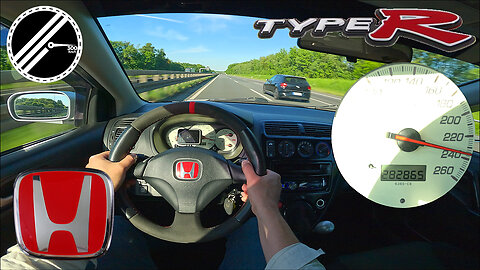 Honda Civic Type R EP3 | 200 PS | Top Speed Drive German Autobahn No Speed Limit POV
