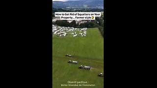 French Farmers Getting Rid of ILLEGALS' Gypsy Camp on their land, b/c Police Won't Help