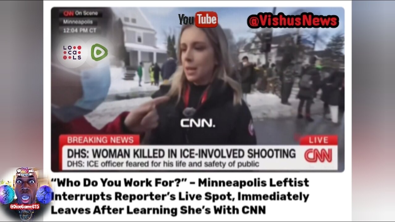 Who Do You Work For? Minneapolis Leftist interrupts CNN Reporter... #VishusTv 📺