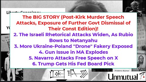 Liberty Conspiracy LIVE 9-16-25 Speech Killers, UN Says Genocide, Israel China, Gun Grab, Ukraine