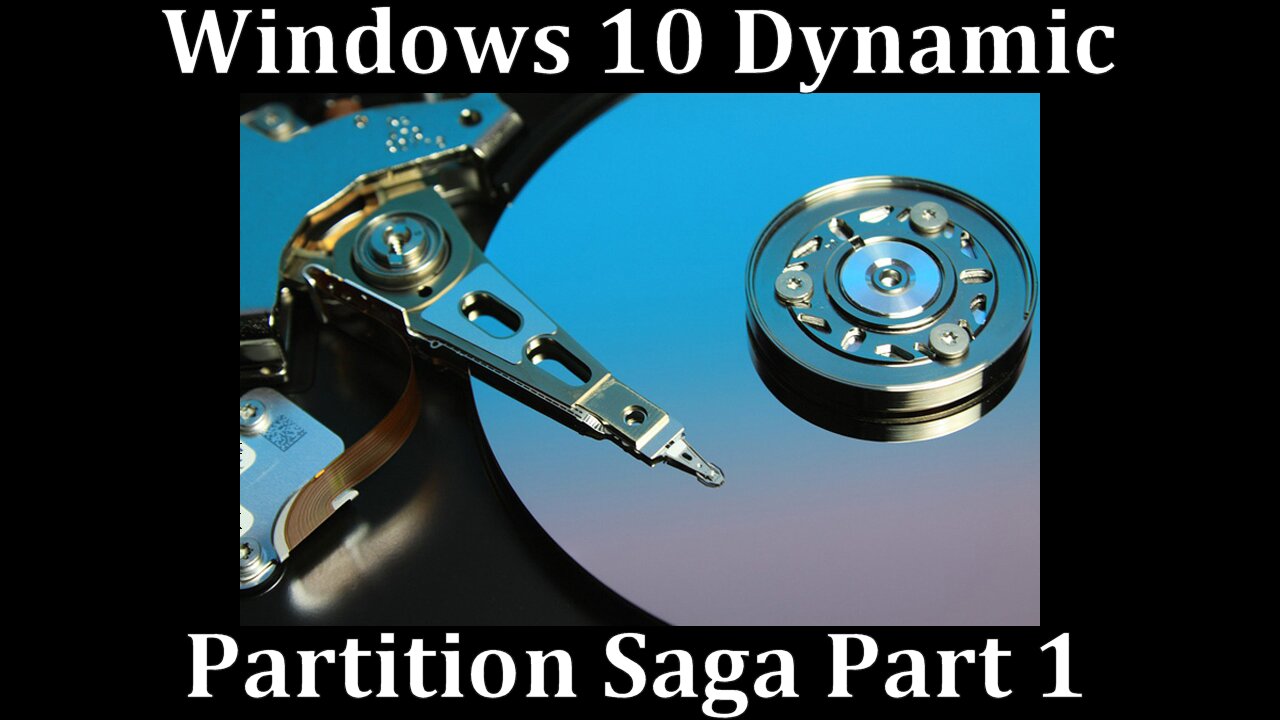 Converting a Dynamic Partition to Basic The Hard Way (Windows 10) Part 1