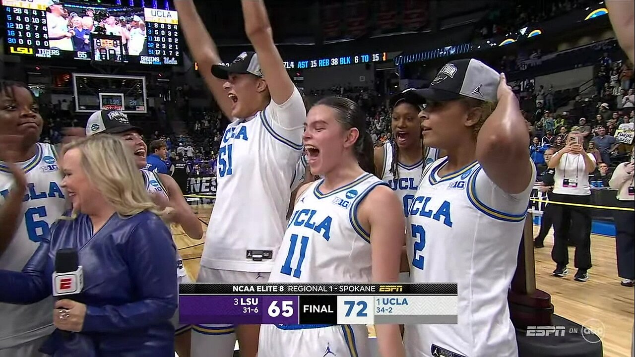 Lauren Betts & Gabriela Jaquez after Final Four berth | LSU vs UCLA, Elite 8 women's basketball