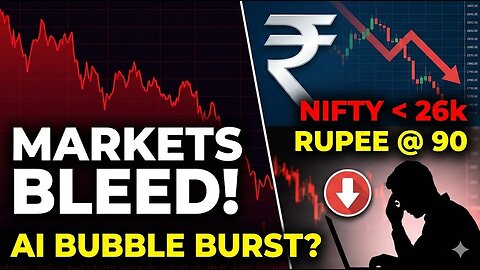 🚨 MARKET CRASH! Nifty Breaks 26k | Rupee Hits 90 📉 | EPK Capital