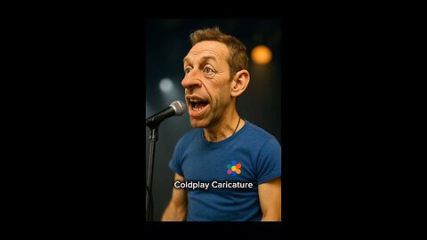 Coldplay Caricature