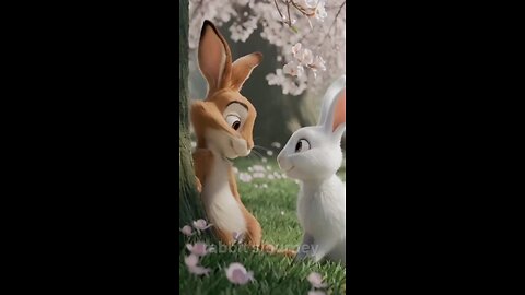 Rabbit romantic couple, looking cute together ❤️ #rabbit #couple