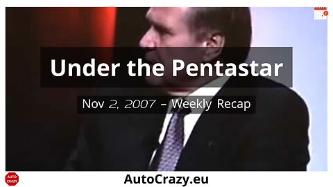 Under the Pentastar – Chrysler LLC Weekly Recap November 2, 2007