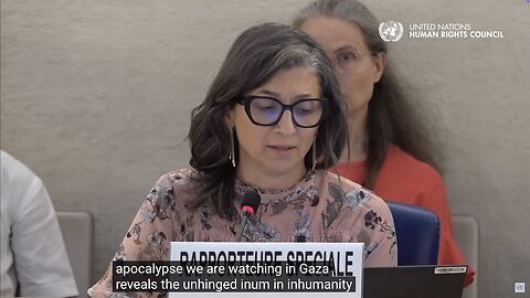 “APOCALYPSE IN GAZA reveals UNINGHED INHUMANITY PRO GENOCIDE” UN Human Rights Council
