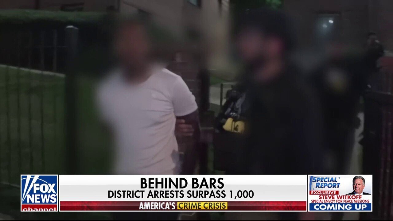 Over 1,000 Arrests In D.C. Since Trump's Crime Crackdown