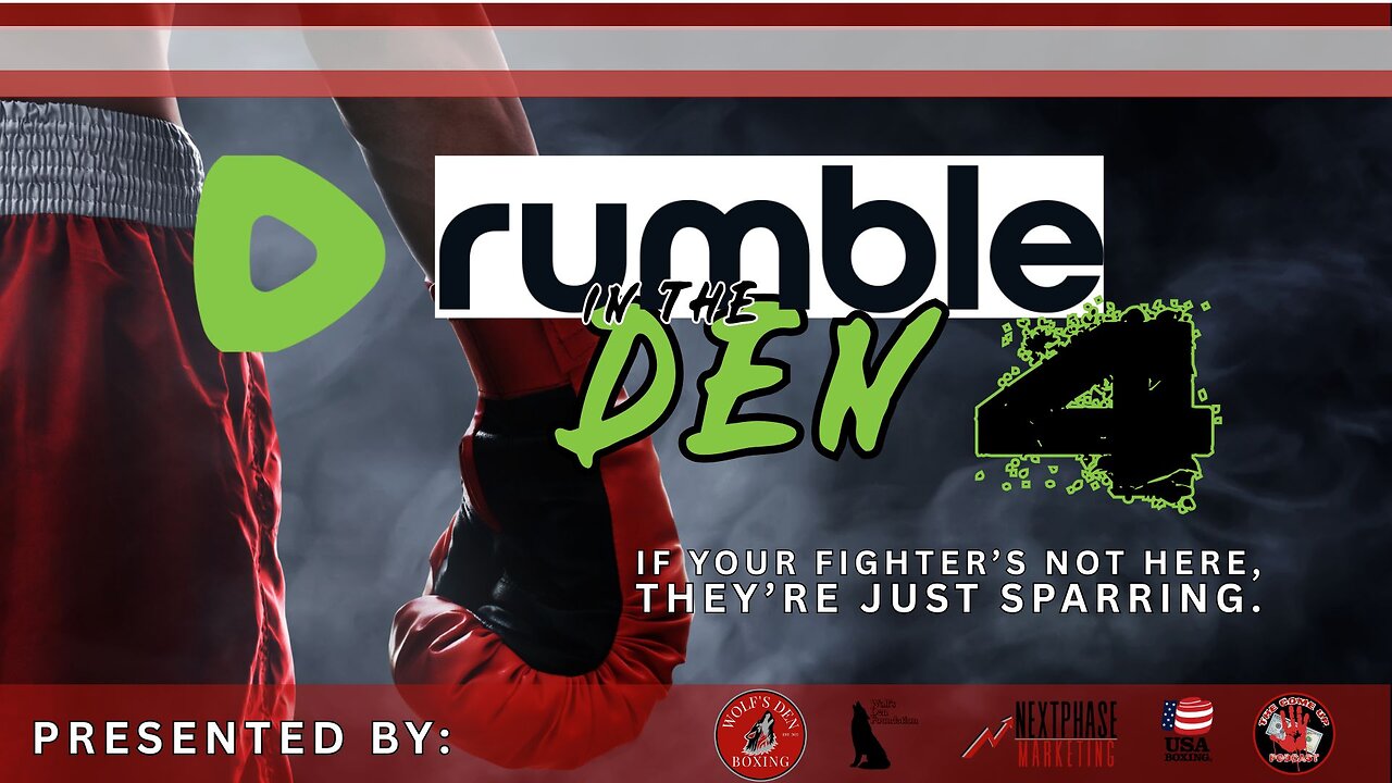 RUMBLE IN THE DEN 4 - Hungry fighters and NFL legend fight for respect