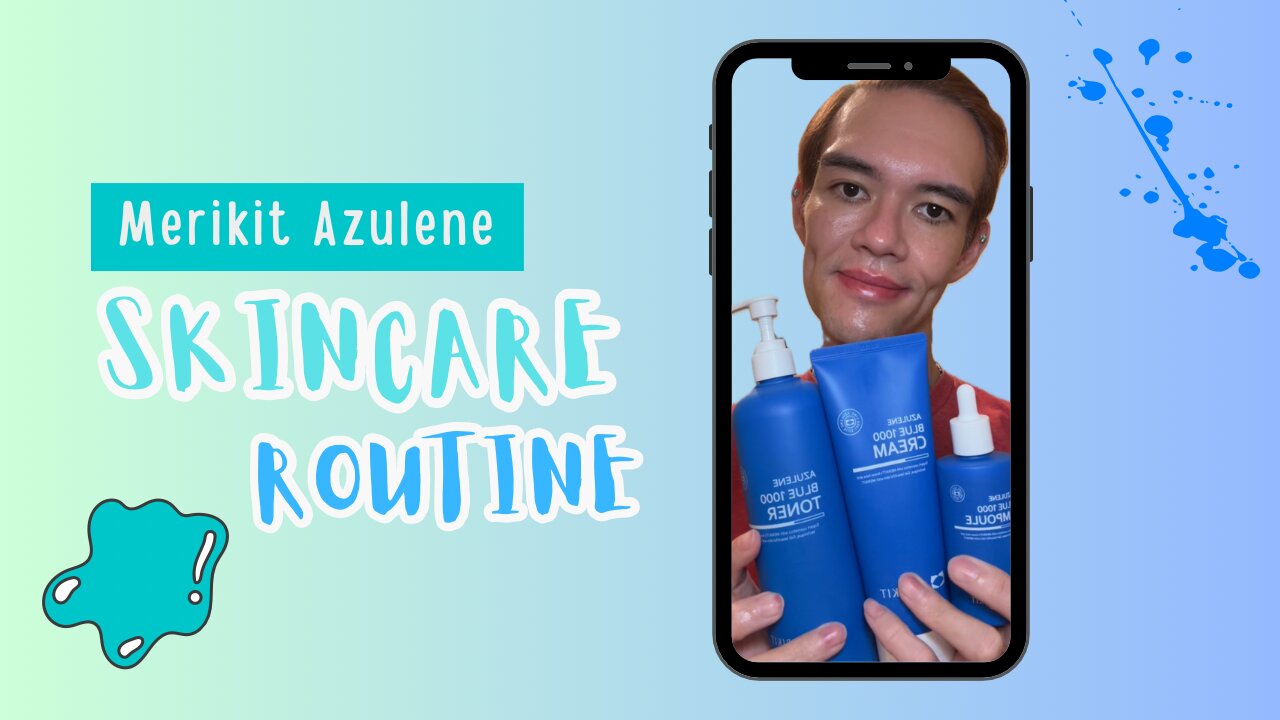 Merikit Azulene Blue Skincare line! 💙 Loving it so far 💯 Duh! It is my fav color 🥰 Nope! No code, not trying to make a sale ✋ Just having fun! ✨ I only share what makes me happy and hope it brings you joy as well 👏🥹