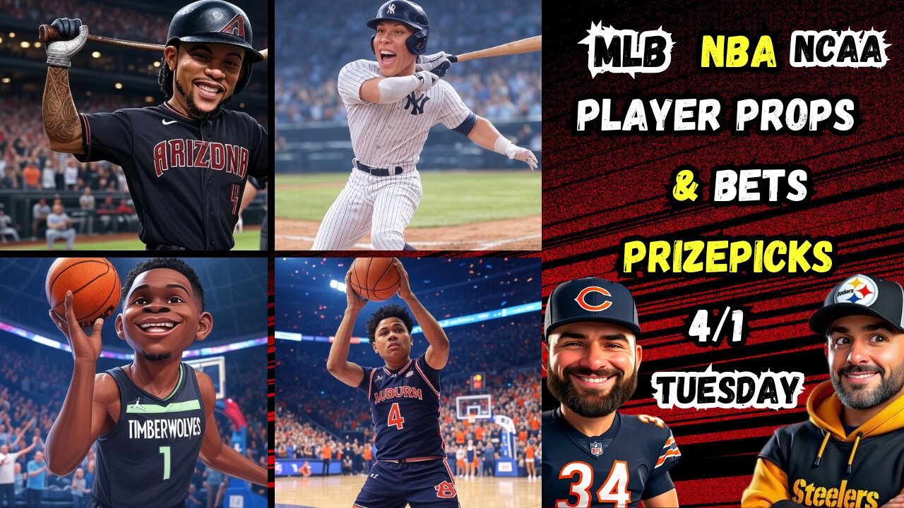 8 MLB Picks Today 4/1/2025 | MLB Player Props | NBA PROPS | PRIZEPICKS