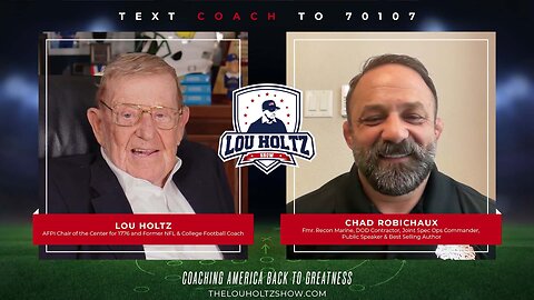 The Lou Holtz Show S2 EP9 | Chad Robichaux on Faith, Service & Rescuing 17,000 People #podcast
