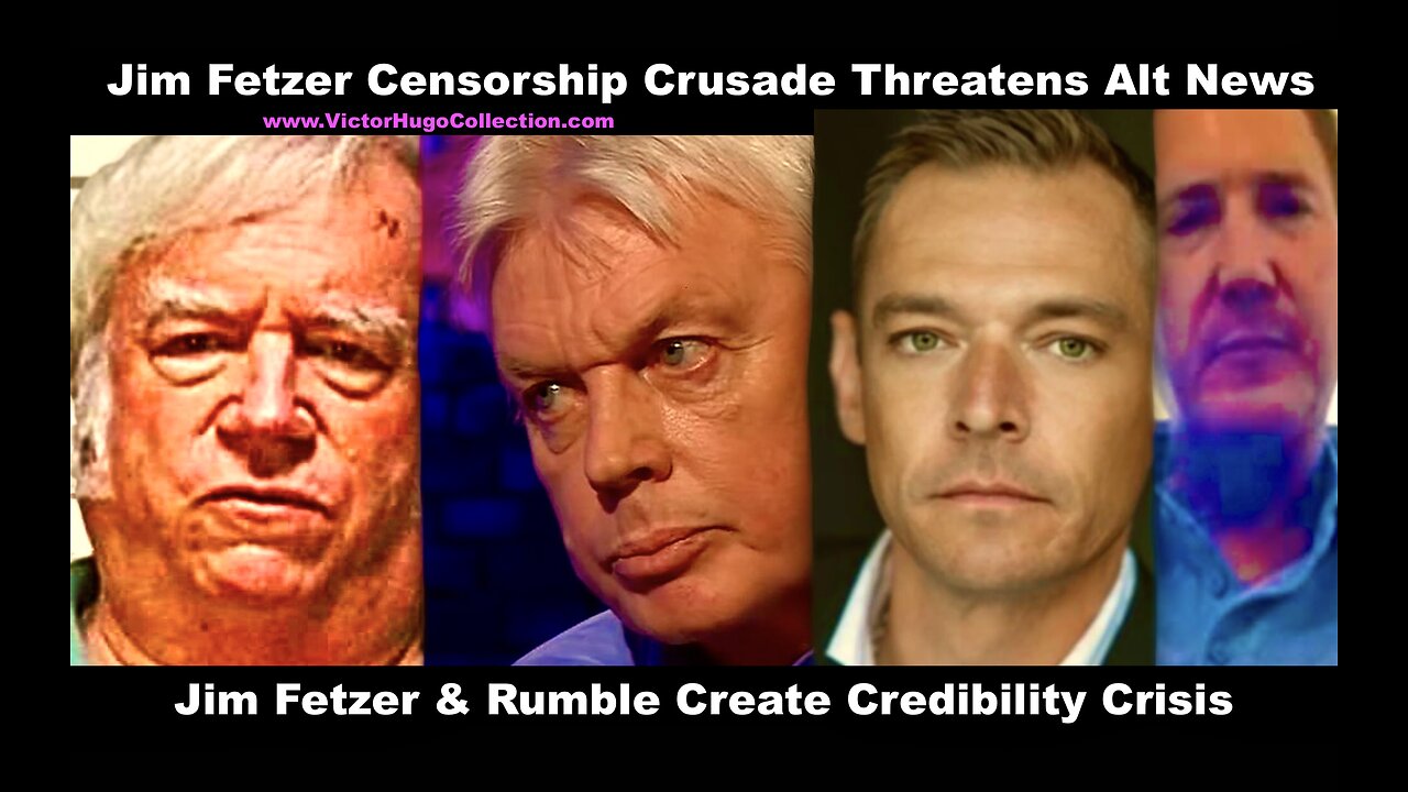 Jim Fetzer Censorship Crusade Threatens Stew Peters David Icke SGT Report Todd Callender Alex Jones
