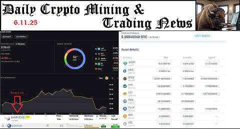 Crypto Mining & Trading Stream - Ep.21 - * NEW COIN EvoAI / EvoHash *