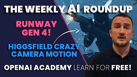 The Weekly AI Roundup: Runway Gen 4, OpenAI Academy, Midjourney 7, Wave 6, Higgsfield AI Video Model