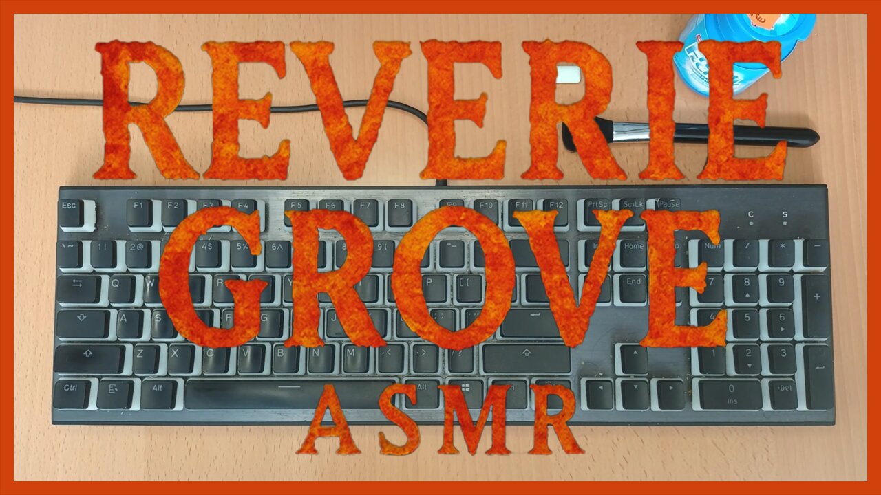 ASMR - Gaming Keyboard Brush Clean - Gum Chewing & Discussing Rust PC Game in a Quiet Whisper