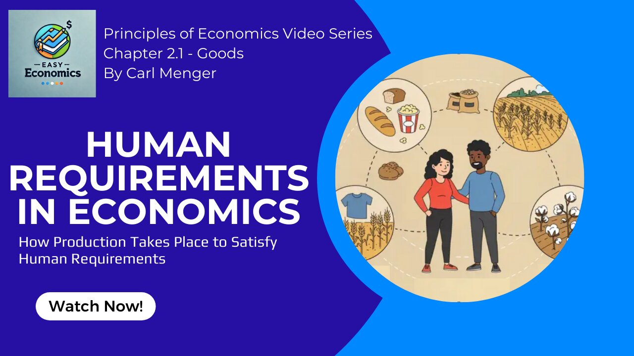 Principles of Economics by Carl Menger Chapter 2.1 - Human Requirements in Economics