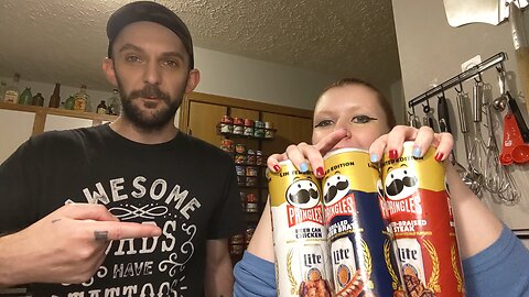 Pringles X Miller Lite Taste Test (3 Flavors)