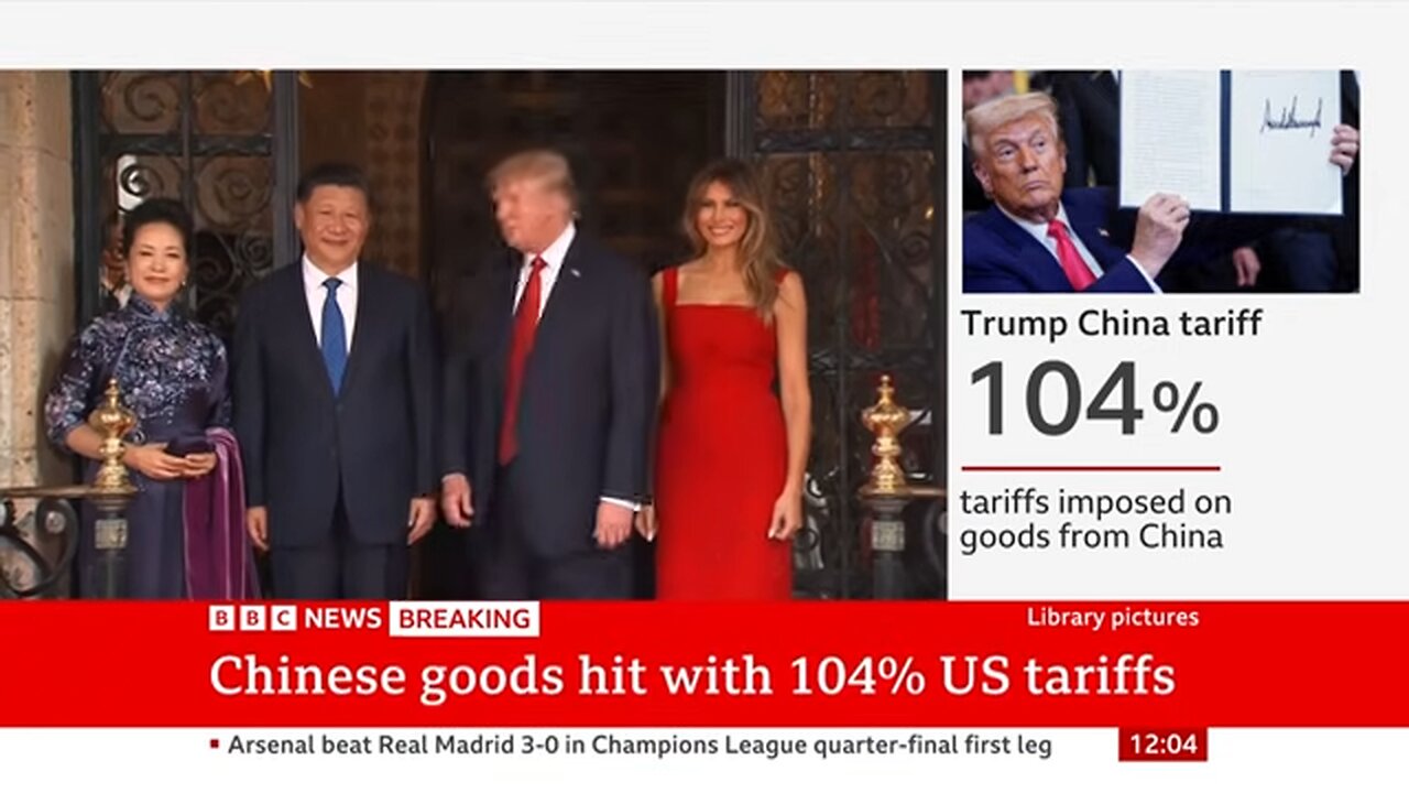 China imposes 84% tariffs on the US