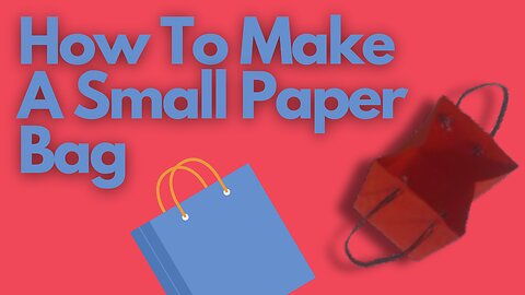 DIY Paper Bag with Rope Handles | Stylish & Easy Craft Tutorial
