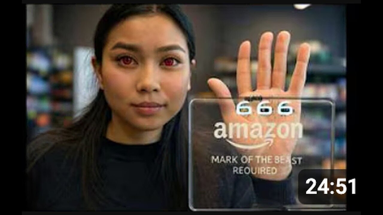 "Digital Evolution: From Palm Scans to Mark of the Beast ID on Amazon!"