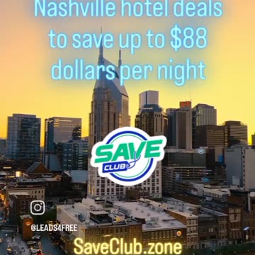 best Nashville hotel deals to save up to 88 dollars per night 🎶🏨