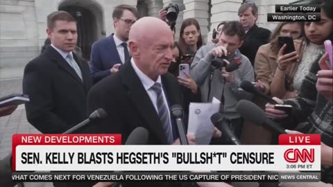 Sen Mark Kelly blasts Secretary Hegseth’s censure of him as “BULLSH*T” in an unhinged rant