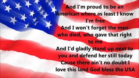 Lee Greenwood - God Bless The USA (Lyrics)