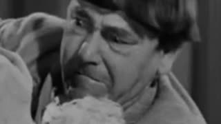 Then he pokes his cocoanut into the letterpress - Three Stooges