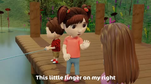 "Once I Caught a Fish Alive - Fun Kids Song"