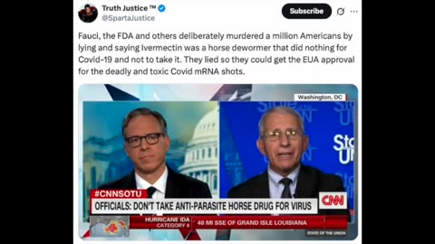 Fauci, FDA Lied About Efficacy of IVERMECTIN Against COVID; Millions Could Have Been Saved!