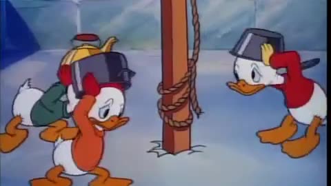 Donald Duck - Donalds Snow Fight (1942) spanking scene
