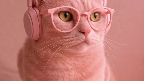 Trendy Pink Cat
