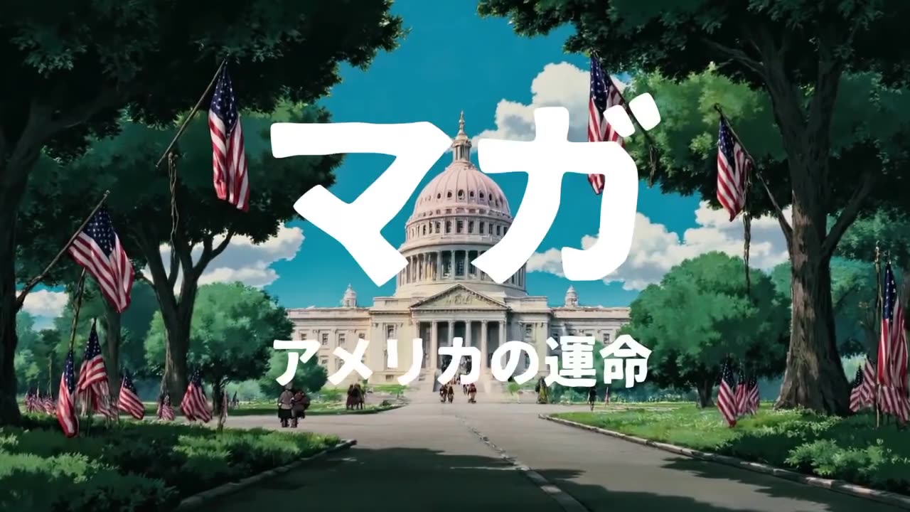 川普 MAGA 宮崎駿化短片動畫